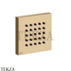 Gessi Rettangolo shower Боковая форсунка квадратная 32973-735, Warm Bronze PVD