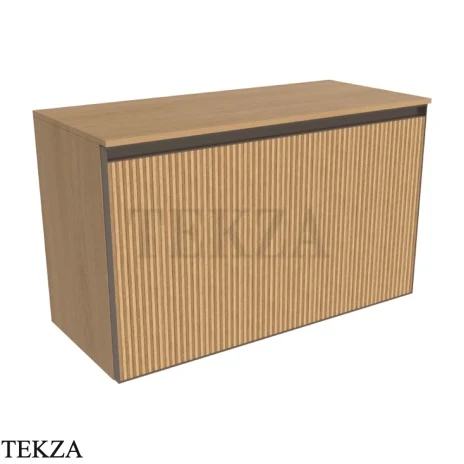Flaminia Cubika тумба под раковину подвесная 85×37×50 см, 1 ящик и внутренний ящик, натуральный дуб Rovere Naturale Greca