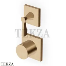 Zucchetti Bellagio Термостат для душа, 2-3 выхода, внешняя часть ZB2806.P31, brushed british gold PVD