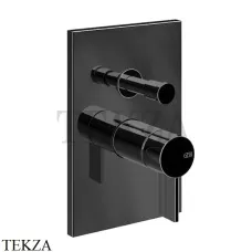 Gessi Inverso RIGATO Смеситель для душа, 2 потока, внешняя часть 73579-706, Black Metal Gessi Inverso RIGATO Смеситель для душа, 2 потока, внешняя часть 73579-706, Black Metal