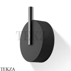 Decor Walther Stone Black WHG Крючок для халата и полотенец 0972764, черный матовый-хром глянец
