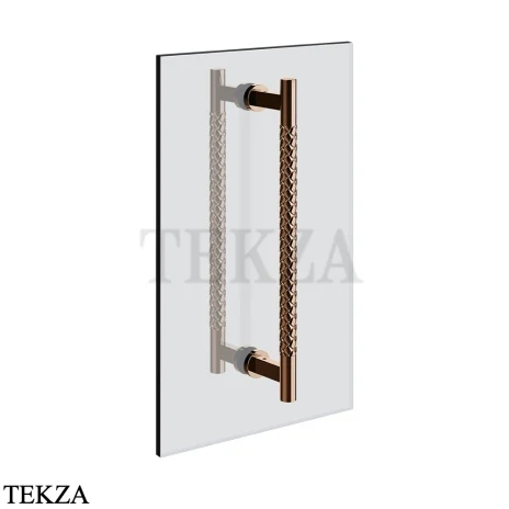 Gessi Pelle Tresse Полотенцедержатель для крепления на стекло, 45 см 78632-030, Copper PVD