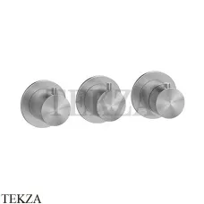Gessi 316 SHOWER Термостат для душа на 2 выхода, внешняя часть 54334-239, Steel Brushed