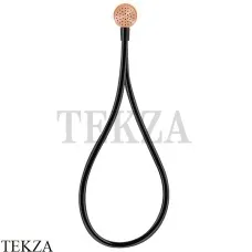Gessi HI-FI Душевой комплект с магнитной лейкой, шланг из Darkflex 63199-726, Warm Bronze Br.