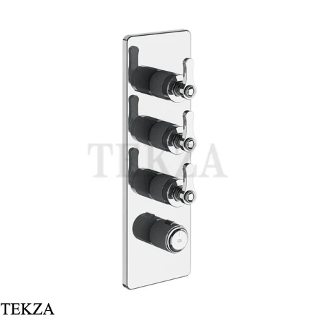 Gessi VENTI20 Термостат для душа, 3 потока, внешняя часть 65204-031, хром глянец