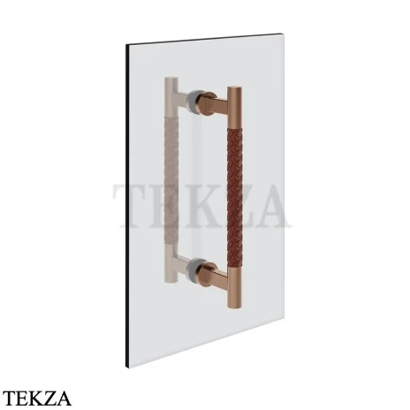 Gessi Pelle Tresse Полотенцедержатель для крепления на стекло, 20 см, 78730-445, Red Cherry/ Copper Br. PVD