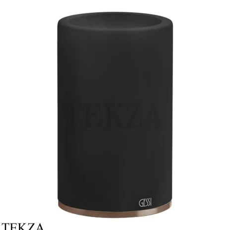 Gessi 316 ACCESSORIES Стакан для зубных щеток настольный, композит черный 54732-708, Copper Brushed PVD