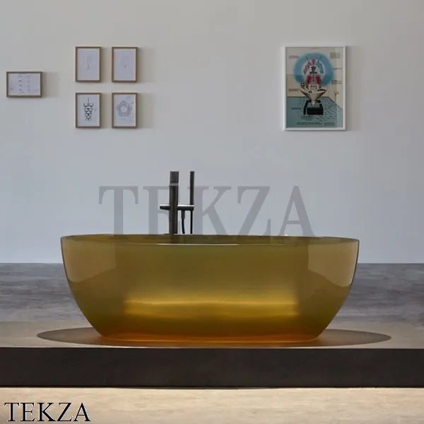 Antonio Lupi REFLEX Ванна овальная свободностоящая, Cristalmood, Ocra