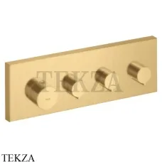 Axor ShowerCollection Модуль термостата, 3 потока, внешняя часть 10751250, Brushed Gold Axor ShowerCollection Модуль термостата, 3 потока, внешняя часть 10751250, Brushed Gold