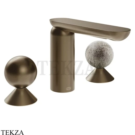 Gessi Perle Смеситель для раковины на 3 отв., без гарнитура 74065-761, бронза Coffee