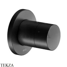 Keuco IXMO Pure Вентиль запорный, 3 потока, круг, внешняя часть 59549370001, черный матовый