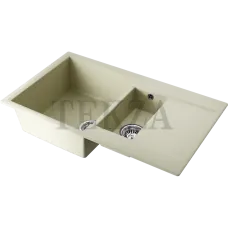 Omoikiri Daisen 86-2 Кухонная мойка Artgranit две чаши 4993471 ваниль