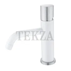 Boheme Stick Смеситель для раковины, без донного клапана Stick 121-WCR.2 White TOUCH Chrome