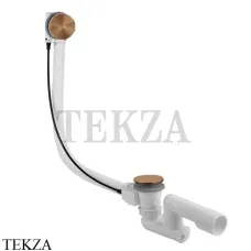 Gessi Колонна сливная для ванны, кабель 70 см 01452-726 Warm Bronze Br.