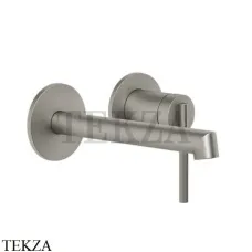 Gessi INGRANAGGIO Смеситель для раковины короткий, внешняя часть 63581-149, Finox Brushed Nickel