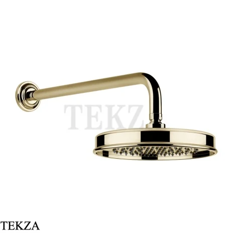Gessi VENTI20 Верхний душ 200 с настенным креплением 65148-710, Brass PVD
