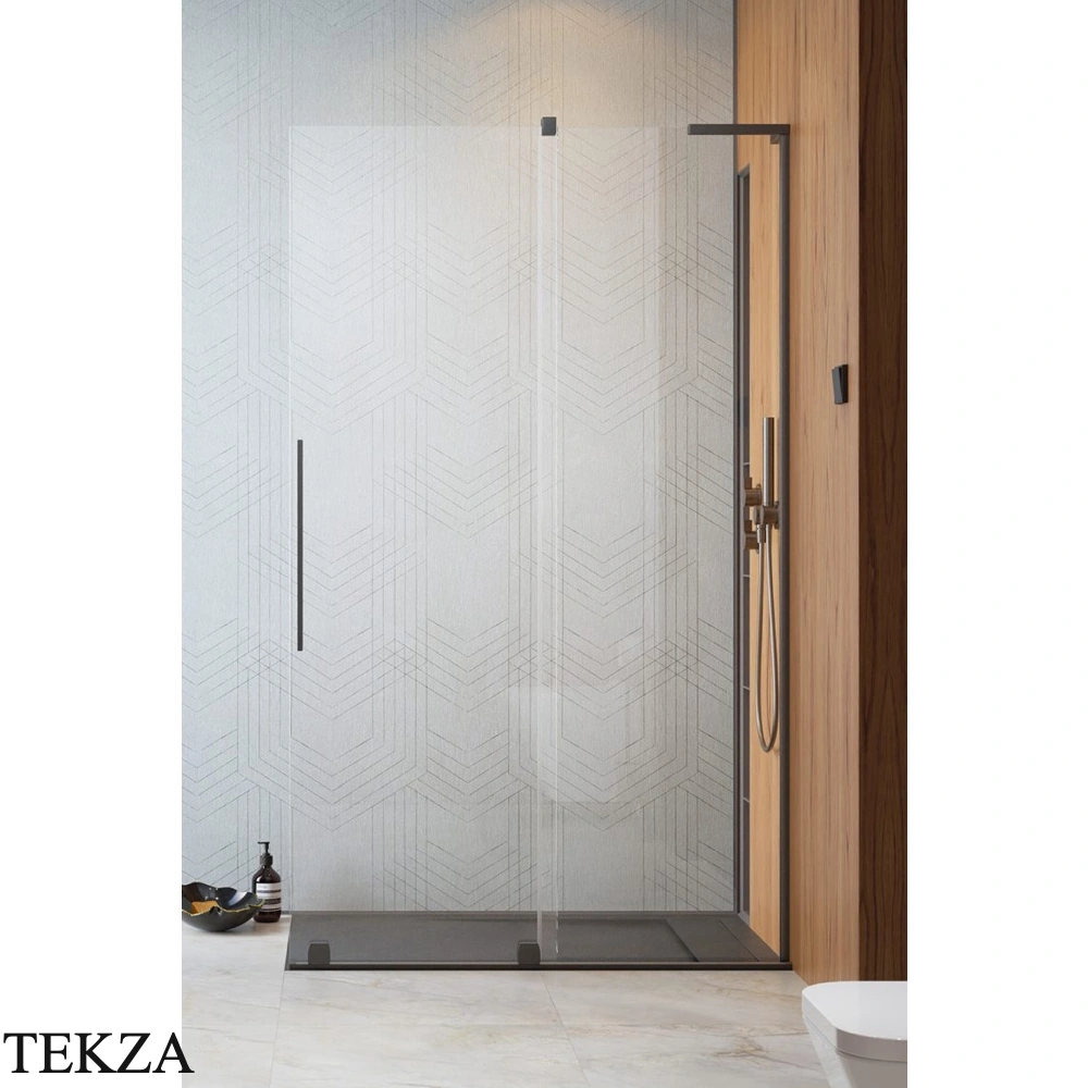 Radaway Furo SL Walk-in Душевая дверь 58,8 см, правая, 10306588-92-01R, брашированная оружейная сталь