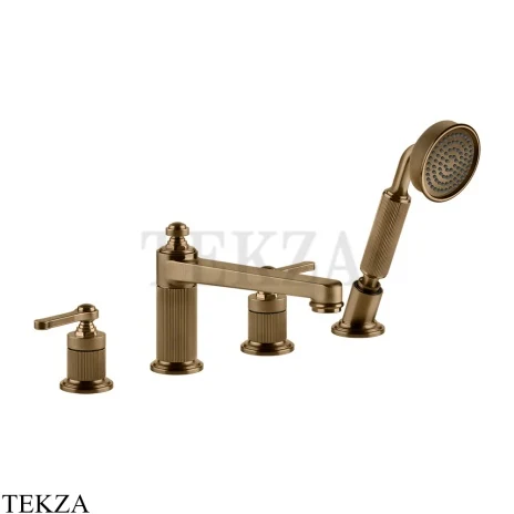 Gessi VENTI20 Смеситель на борт ванны, с гарнитуром 65045-791, Deep Bronze Br. PVD
