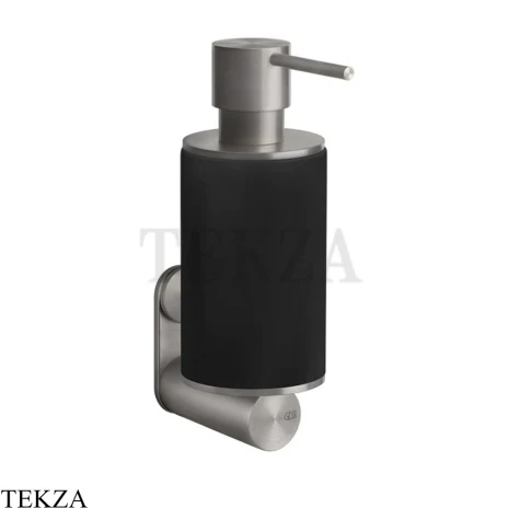 Gessi 316 ACCESSORIES Дозатор для жидкого мыла или лосьона, композит черный 54714-239, Steel Brushed