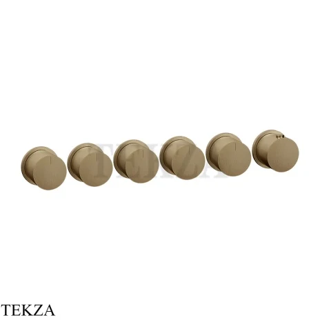 Gessi Habito Bath-shower Термостат на 5 потоков, внешняя часть 63440-791, Deep Bronze Br. PVD