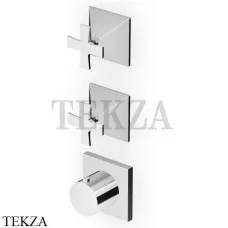 Zucchetti Bellagio Термостат для душа, 2 выхода, внешняя часть ZB1802, хром глянец