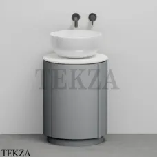 CIELO Arcadia Tiberino Тумба TIMOCC с раковиной белый глянец, слив в пол, Brina