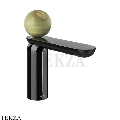 Gessi Perle Смеситель для раковины, с донным клапаном 74551-706, black хром глянец
