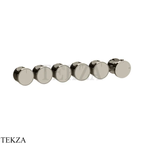 Gessi Origini NEUTRAL Термостат для душа 5 потока, внешняя часть 66340-720, Nickel PVD