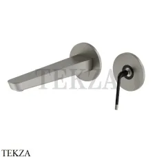 Newform O’RAMA Смеситель для раковины 191, внешняя часть 68428E.M2.070, Titanium Satin + M. black