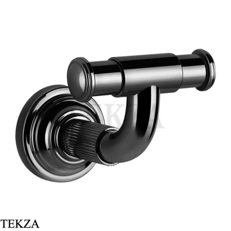 Gessi VENTI20 Крючок для полотенец двойной 65521-706, Black Metal PVD