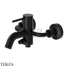 Newform XT Смеситель для ванны с изливом, без гарнитура, 4240.01.093, черный матовый