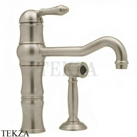 Nicolazzi Cucina Смеситель для кухни с верхней ручкой и отдельным душем, Satin nickel