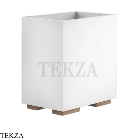 Gessi Rettangolo Ведерко, корзина для мусора, цвет белый 20990-708, Copper Br. PVD