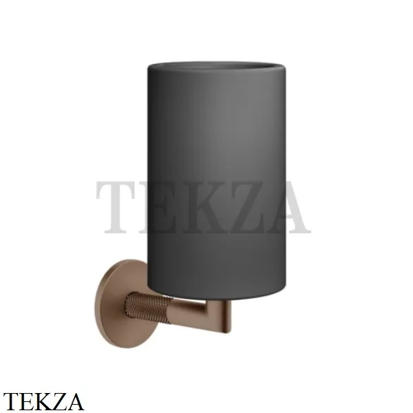 Gessi ANELLO Стакан настенный, композит черный 63708-708, Copper Brushed