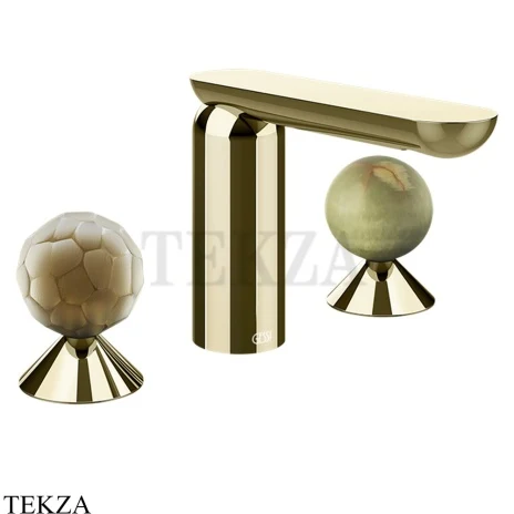 Gessi Perle Смеситель для раковины на 3 отв., без гарнитура 74455-710, шампань глянец