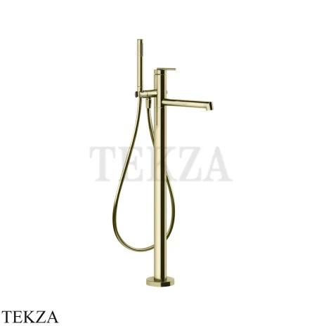 Gessi INGRANAGGIO Смеситель для ванны напольный, с гарнитуром 63528-710, Brass PVD
