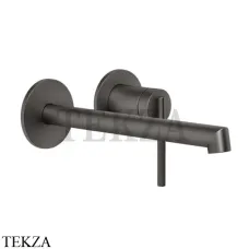 Gessi INGRANAGGIO Смеситель для раковины длинный излив, внешняя часть 63583-707, Black Metal Brushed