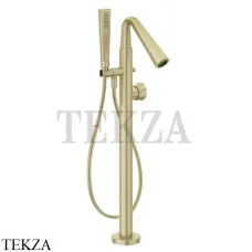 Gessi CONO Смеситель для ванны напольный, внешняя часть 45028-727, Brushed Brass (снято с производства)