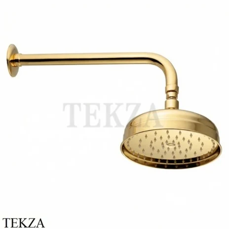 Nicolazzi Doccia Верхняя душевая лейка 20 с кронштейном 5702GB20, золото глянец
