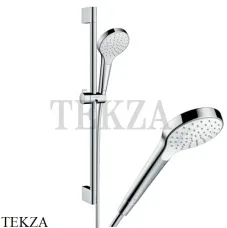 Hansgrohe Croma Select S Vario 110 1jet Душевой набор 26564400, хром глянец-белый Hansgrohe Croma Select S Vario 110 1jet Душевой набор 26564400, хром глянец-белый