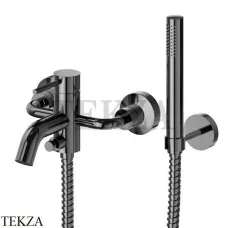 Newform XT Смеситель для ванны с изливом, с гарнитуром, 4240C.58.063, PVD Gun Metal