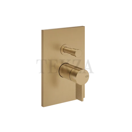Gessi Inverso Diamantato Смеситель для душа, 2 потока, внешняя часть 73679-726, Warm Bronze Br. PVD