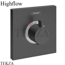 Hansgrohe ShowerSelect Highfow Термостат для душа, внешняя часть, квадрат 15760340, черный хром brushed