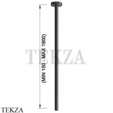 Gessi 316 FLESSA Излив для раковины потолочный 54096-707, Black Metal Brushed