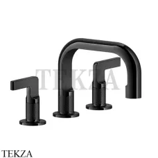 Gessi INCISO Смеситель для раковины, с донным клапаном 58011-706, Black Metal