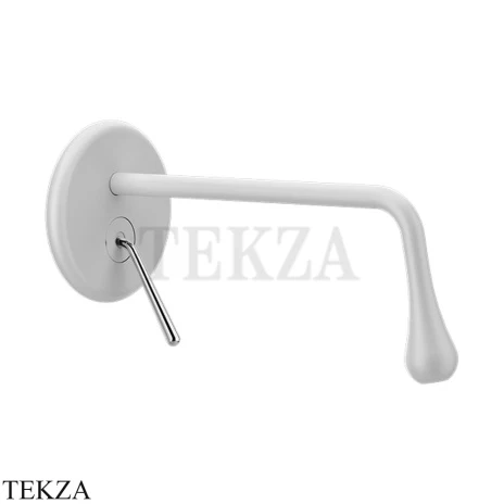 Gessi Goccia Смеситель для раковины длинный излив, внешняя часть 33686-279, Matte White