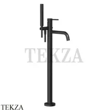 Gessi Emporio Via Tortona Смеситель для ванны напольный, внешняя часть 24943-299, Black XL