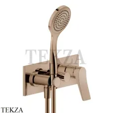 Gessi RILIEVO Смеситель для душа с гарнитуром, внешняя часть 59140-030, Copper глянец Gessi RILIEVO Смеситель для душа с гарнитуром, внешняя часть 59140-030, Copper глянец