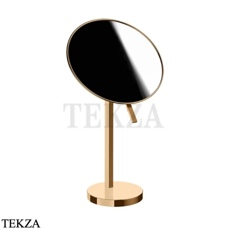 Gessi Pelle Tresse Зеркало косметическое поворотное х2, без подсветки 74573-735, Warm Bronze PVD