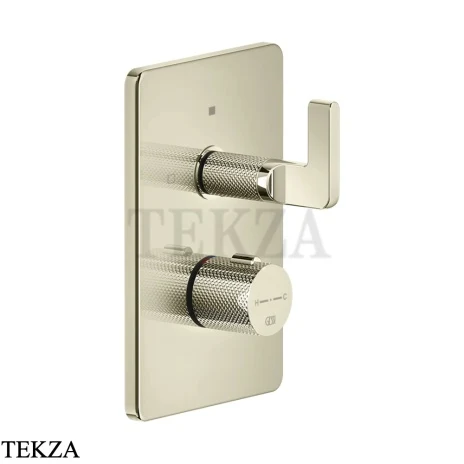Gessi INCISO SHOWER Термостатический смеситель, 2 потока, внешняя часть 58134-720, Nickel PVD